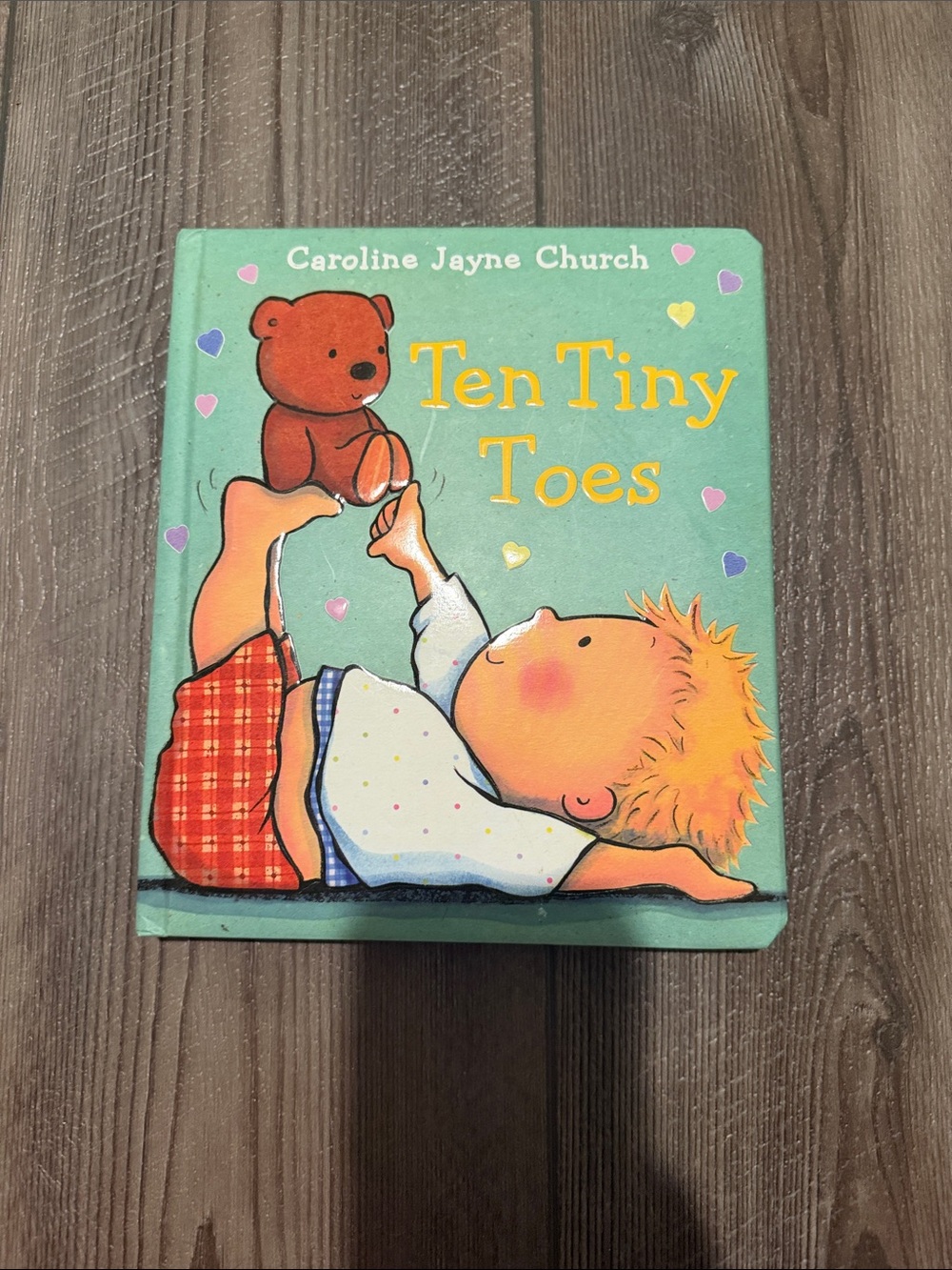 Ten Tiny Toes - Kids Board Book (Green)